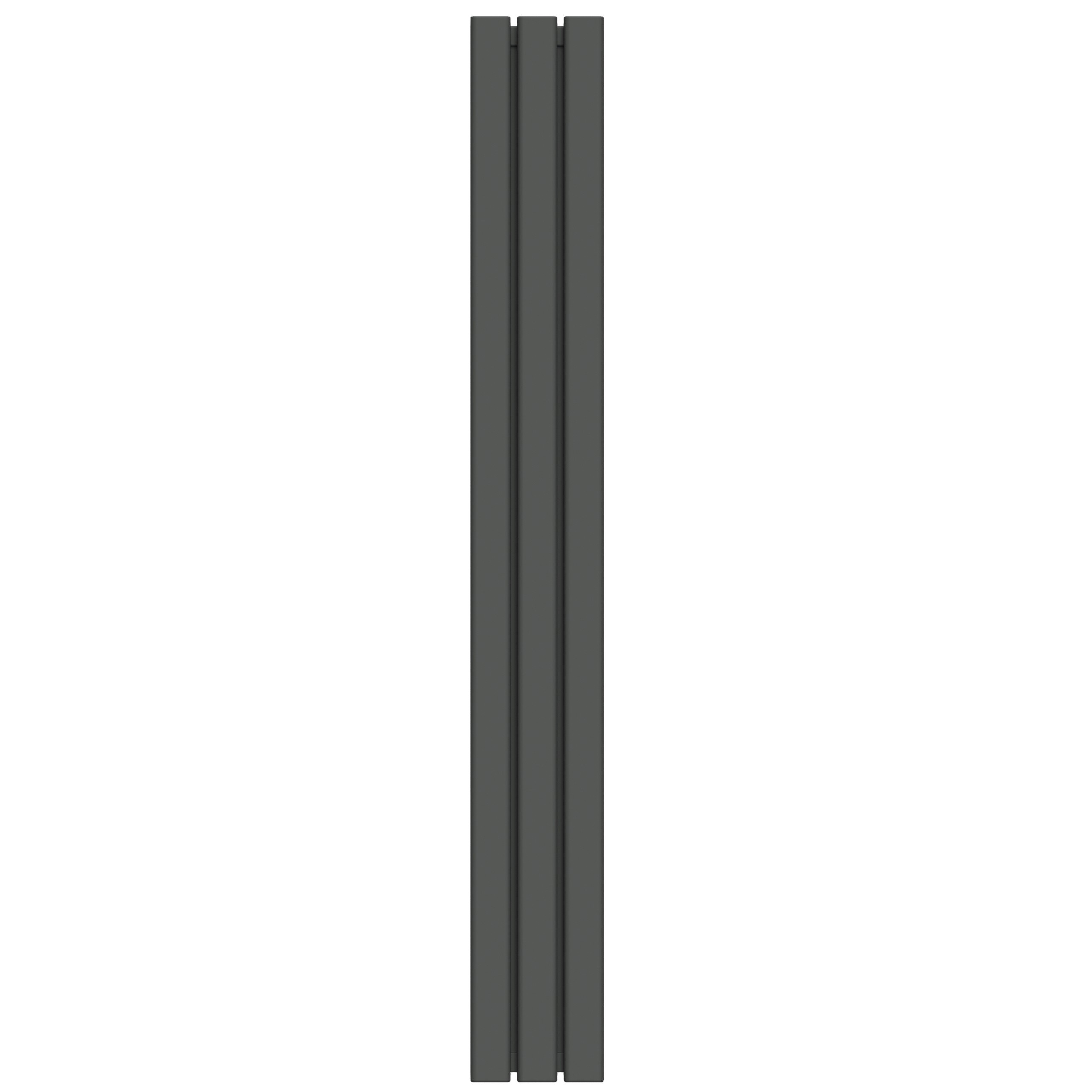 Grzejnik pionowy TERMIX PEDRO DOUBLE 1600x200  ( moc 822 Wat ) - CZARNY MAT