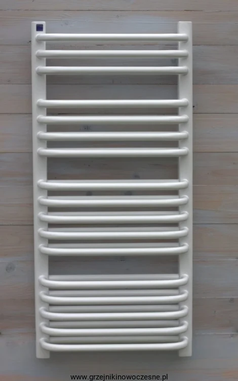 Podwójny grzejnik łazienkowy Komex REGINA 720x300 ( moc 354 Wat ) - rozstaw przyłączy dolnych 250 mm - biały + kolory