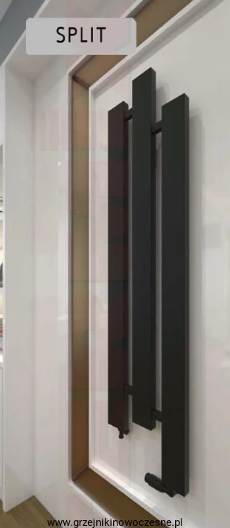 Grzejnik nowoczesny pionowy TERMIX SPLIT  1150x320  ( moc 475 Wat )