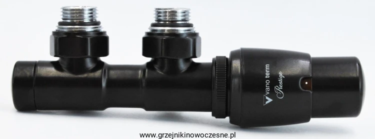 VARIO TERM - zestaw termostatyczny zespolony TWINS  - CZARNY MAT