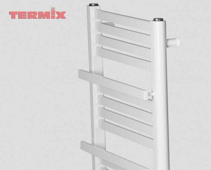 Grzejnik łazienkowy TERMIX MARS  FRESH PRESTIGE 940x550 ( moc 506 Wat ) - rozstaw przyłączy bocznych 500 mm