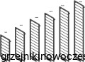 Grzejnik łazienkowy TERMIX LINEA R  1200x350  ( moc 275 Wat ) - rozstaw przyłączy środkowych 50 mm 