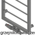 Grzejnik łazienkowy TERMIX LINEA R  1600x350  ( moc 353 Wat ) - rozstaw przyłączy środkowych 50 mm 