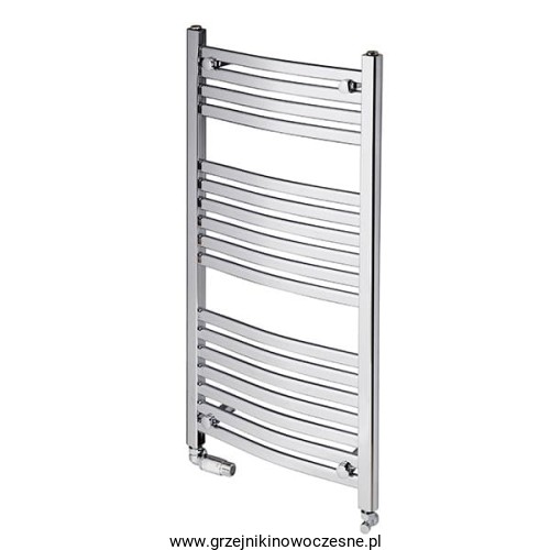 Grzejnik  chromowany Radeco PEDRO  1400x500 ( moc 382 W ) - rozstaw przyłączy dolnych 450 mm  
