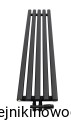 Grzejnik pionowy Regnis LAZUR 1400x330  ( moc 575 W )   