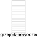 Grzejnik Instal Projekt BELTI  1203x500 ( moc 473  Wat ) - rozstaw przyłączy dolnych 470 mm - biały + kolor 