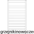 Grzejnik Instal Projekt BELTI  896x500 ( moc  380  Wat ) - rozstaw przyłączy dolnych 470 mm - CZARNY MAT
