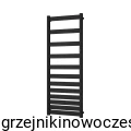 Grzejnik Instal Projekt BELTI  896x500 ( moc  380  Wat ) - rozstaw przyłączy dolnych 470 mm - CZARNY MAT