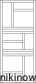 Grzejnik Instal Projekt MONDRIAN 1440x500 ( moc 496 Wat ) - rozstaw przyłączy środkowych 50 mm - BIAŁY MAT 