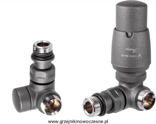 VARIO TERM - komplet termostatyczny osiowy Vision -  ANTRACYT STRUKTURA