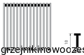 VERANO - kratka zwijana aluminiowa do grzejnika kanałowego 30/275