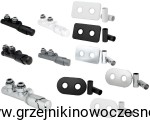 Zestaw termostatyczny  zespolony kątowy + osłony  -  biały