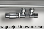Zestaw termostatyczny  DUO-PLEX kątowy -   chrom