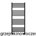 Grzejnik  RADOX QUEBIS 1100x400 ( moc 302 W ) - rozstaw przyłączy dolnych 370 mm -CZARNY