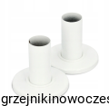REGNIS - komplet termostatyczny osiowy + osłony dekoracyjne  - biały 