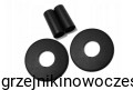 REGNIS - komplet termostatyczny osiowy + osłony dekoracyjne  - czarny 
