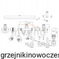 Zestaw termostatyczny zespolony jednootworowy -  czarny