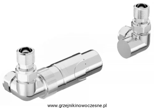 KOMEX - zestaw łazienkowy dekoracyjny osiowy OPAL - chrom