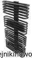 Grzejnik Termix JOWISZ PREMIUM  1700x600  ( moc 1821  Wat ) - rozstaw przyłączy  50 mm - biały + kolory     