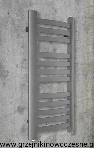 Komex  KRYSTIAN 1240x480   ( moc 722 Wat ) - rozstaw przyłączy dolnych  400 mm - CZARNY MAT