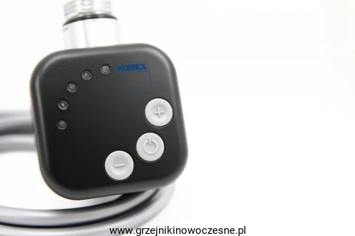 Grzałka elektryczna KOMEX QUATRO  300 W - CZARNY MAT