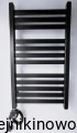 Płaska drabinka  Komex LENA  1350x530   ( moc 618  Wat ) - rozstaw dolny 500 mm   - CZARNY MAT 