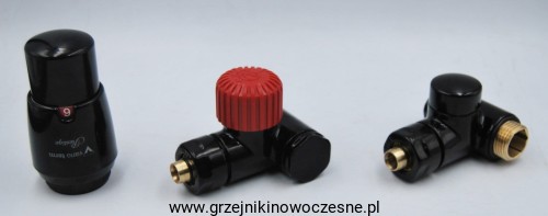 VARIO TERM - komplet termostatyczny pod grzałkę INTEGRA  -  czarny