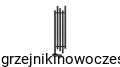 Grzejnik dekoracyjny łazienkowy Regnis PORK 1600x320   ( moc 852 W )  rozstaw 50 mm