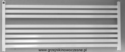 Płaska drabinka  Komex LENA  500x1000   ( moc 418  Wat ) - rozstaw dolny 970 mm   