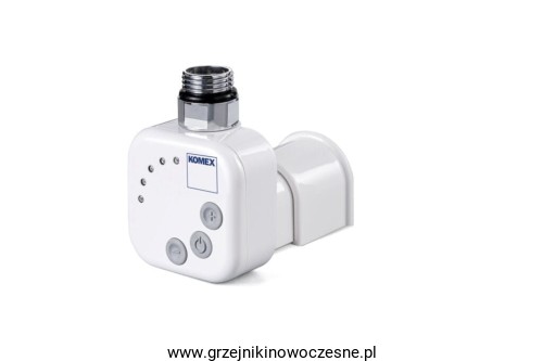 Grzałka elektryczna KOMEX QUATRO  z maskownicą kabla 600  W  - BIAŁA