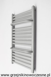 Grzejnik łazienkowy  Regnis ŁEZKA PROSTA Z WIESZAKAMI  1205x540  ( moc 667 W ) - rozstaw dolny 500 mm