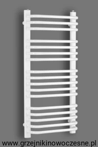 Grzejnik łazienkowy Komex  GINA INVEST 1580x550   ( moc 1130 Wat ) - rozstaw przyłączy dolnych 500 mm - biały