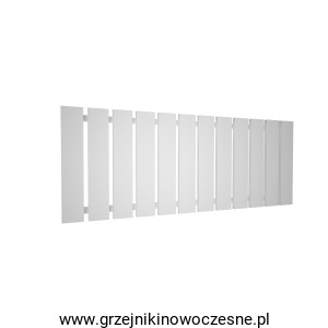 Grzejnik poziomy TERMIX  TABA 450x1420  ( moc 1039 Wat )   biały + kolory     