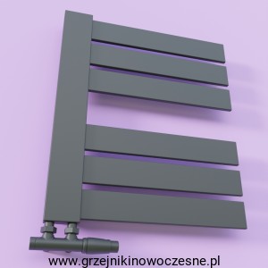 Grzejnik Termix BURGAS 600x500 ( moc 340 Wat ) - rozstaw przyłączy  50 mm - biały + kolory   