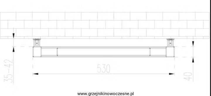 głębokość grzejnika