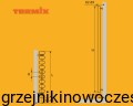 Grzejnik pionowy TERMIX FERMO 1400x780  ( moc 1671 Wat )   