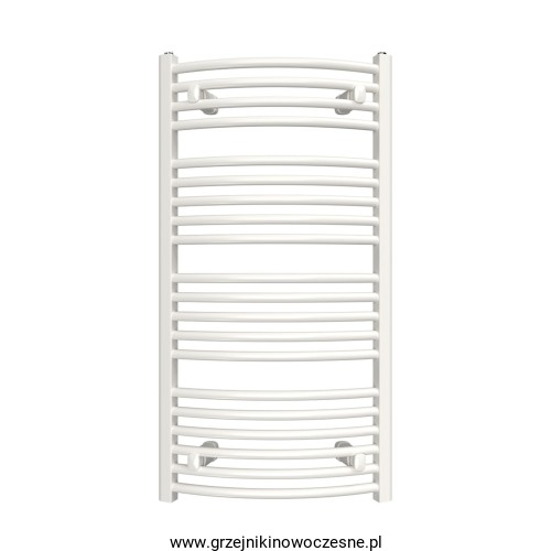 Grzejnik łazienkowy  1180x600 ( moc 668 W ) - rozstaw przyłączy dolnych 550  mm - biały   