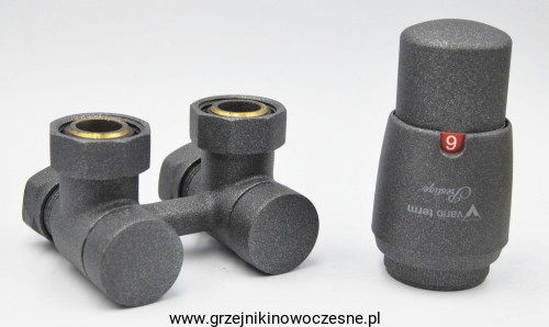 VARIO  TERM  - zestaw zaworów do grzejników tupu V -  GRAFIT