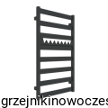 Grzejnik łazienkowy Terma VIVO 910x500  ( moc 350  Wat ) - rozstaw przyłączy 470 mm - CZARNY MAT