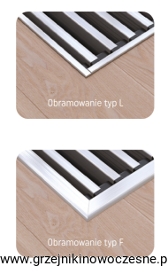 Obramowanie VERANO L i F do grzejnika kanałowego 35/275