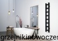 Wąski grzejnik Terma EASY 1600x200  ( moc 314  Wat ) - rozstaw przyłączy 160 mm  - CZARNY